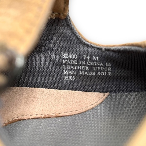 4 for $20 SALE! Clarks Leather Mary Jane Slides Mules, Tan, Size 7.5 - Picture 6 of 10